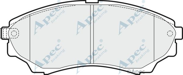 APEC BRAKING Комплект тормозных колодок, дисковый тормоз PAD1470